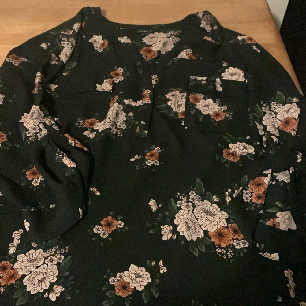 Flowing Flowered Blouse